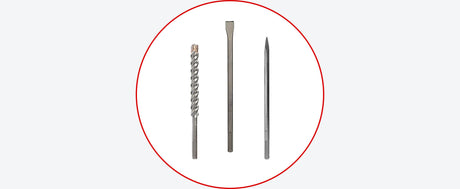 Foret pour perforateur, Burin