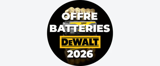 Offre Batteries DEWALT jusqu'au 30/06