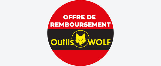 Offre remboursement OUTILS WOLF Printemps 2025 jusqu'au 20/06