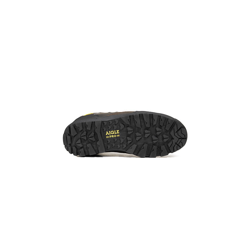 Chaussures de sécurité cuir AIGLE S3 NASSIO EVO DARK BROWN - étanche et respirante