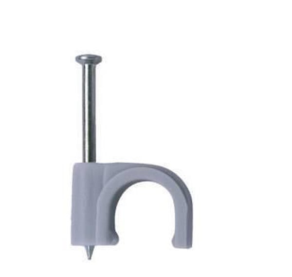 Lot de 20 attaches câbles gris diamètre 16mm