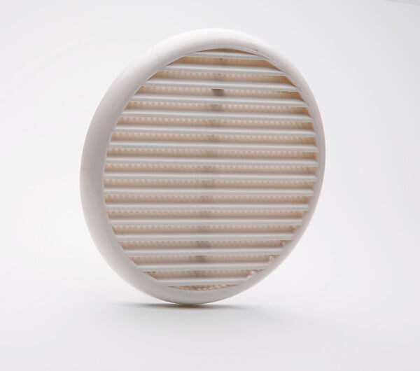 Grille d'aération ABS à clipser avec moustiquaire D12,5-16 cm