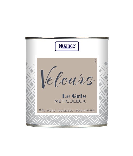 436204 - Peinture Velours - Gris meticu