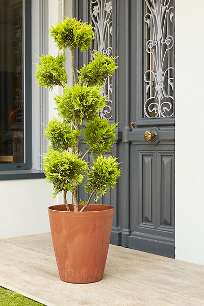Pot de fleur Material 30 corten - H32.8cm - D30.4cm - 15L