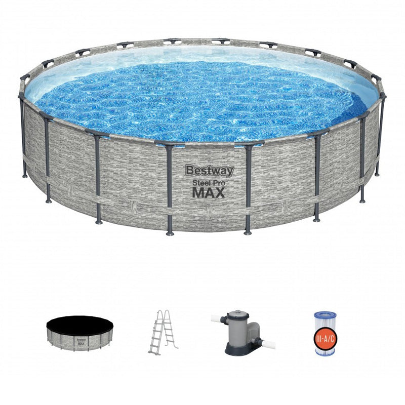 Piscine steelpromax - 488x122 avec pompe