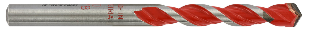 Tivoly 1 Foret Béton-Carrelage 2 en 1 Technic, Rouge, Ø 6 mm