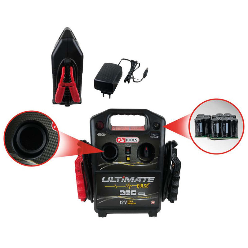 Booster à condensateur 12V - 720 A - KS TOOLS - 550.1830