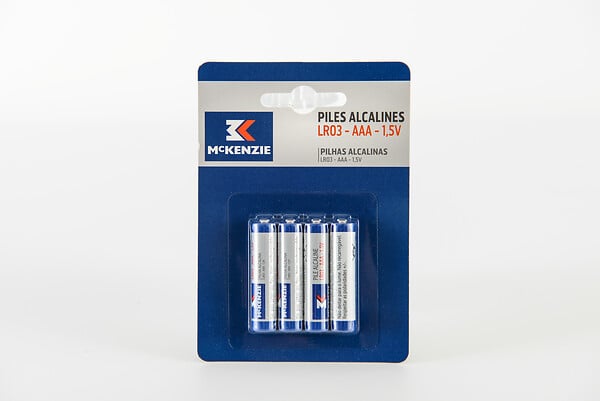 Piles alcaline LR03 - 8 pièces