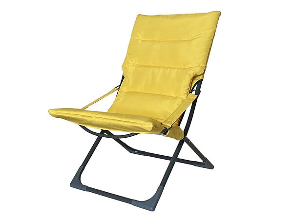 Fauteuil de détente pliant pour l'extérieur Loggia - Jaune