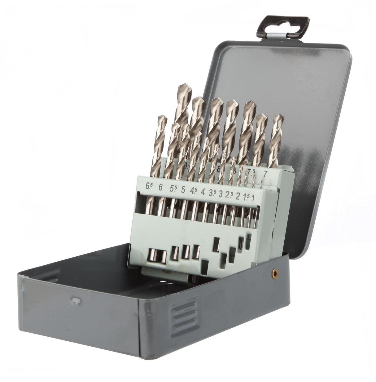 Coffret métallique 19 forets - DIAGER - HSS meulé PRO din 338 angle 118° Diam.1 à 10 mm par 0,5 mm