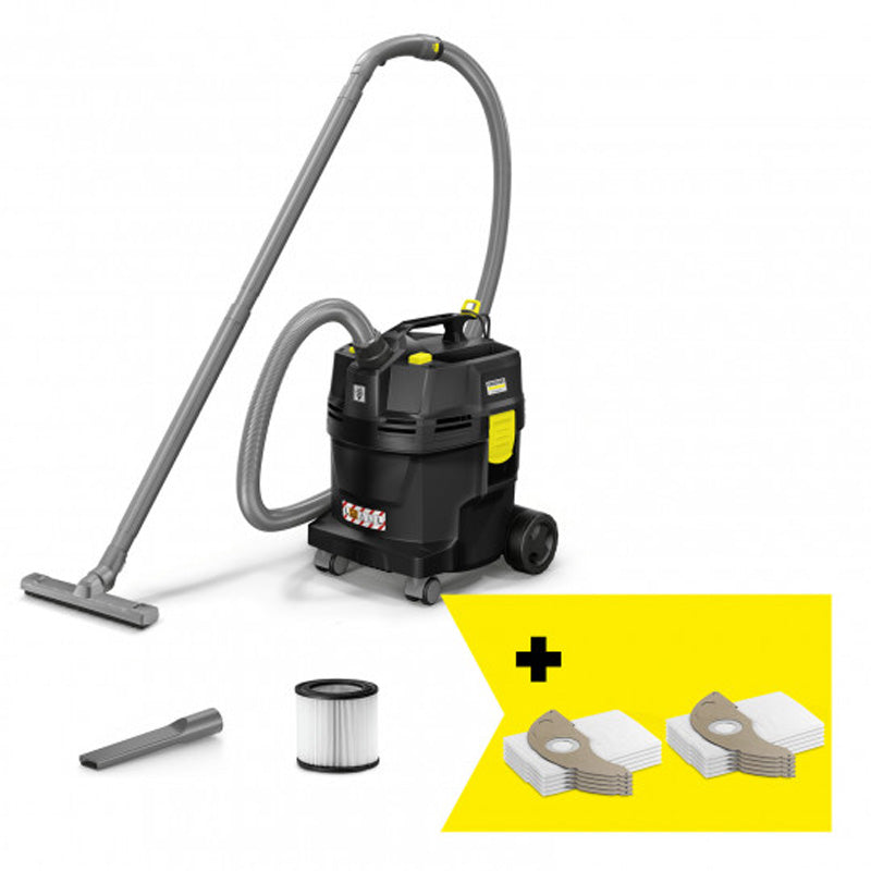 Aspirateur eau et poussières NT 22/1 Ap L KARCHER *EU (Go!Further) - 1.378-627.0 - en noir avec 50 % de plastique recyclé