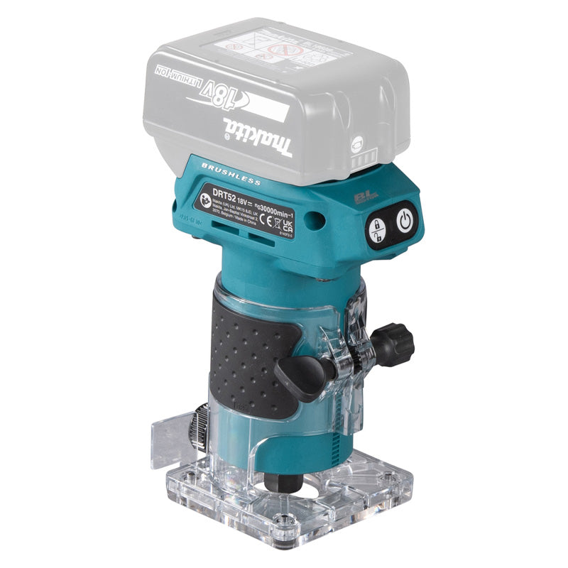 Affleureuse 18V LXT ®MAKITA - DRT52Z Li-Ion - Ø 6 mm (vendu sans batterie)