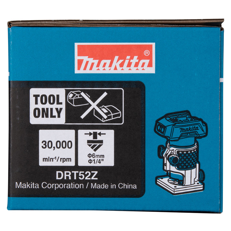 Affleureuse 18V LXT ®MAKITA - DRT52Z Li-Ion - Ø 6 mm (vendu sans batterie)
