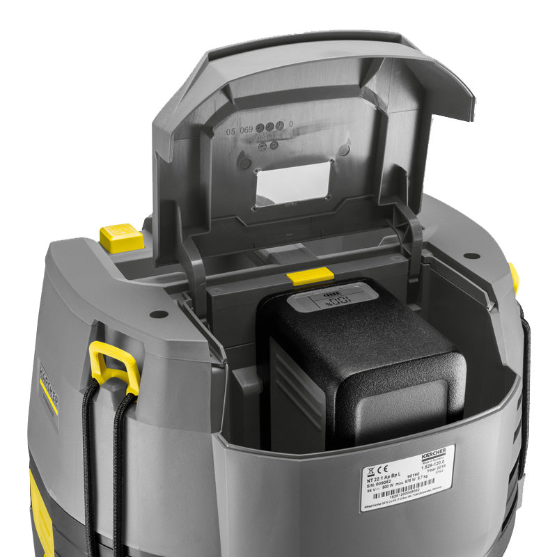 Aspirateur eau et poussières KÄRCHER NT 22/1 Ap Bp Pack 1L (avec batterie + chargeur)