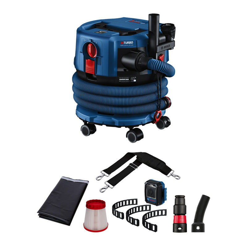 Aspirateur sans-fil BOSCH GAS 18V-12 MC - 0 601 9K2 000 Professional (vendu sans batterie) en carton avec accessoires