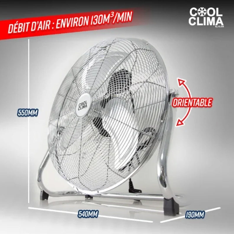 Ventilateur - Brasseur d'air 45cm - COOL CLIMA - CCVSM90W-450