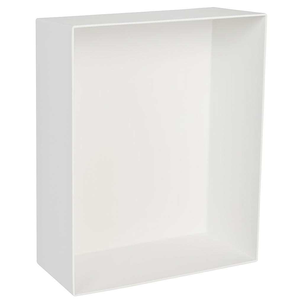 Niche design 40 x 30 cm MARMOX semi-encastrée en acier inox