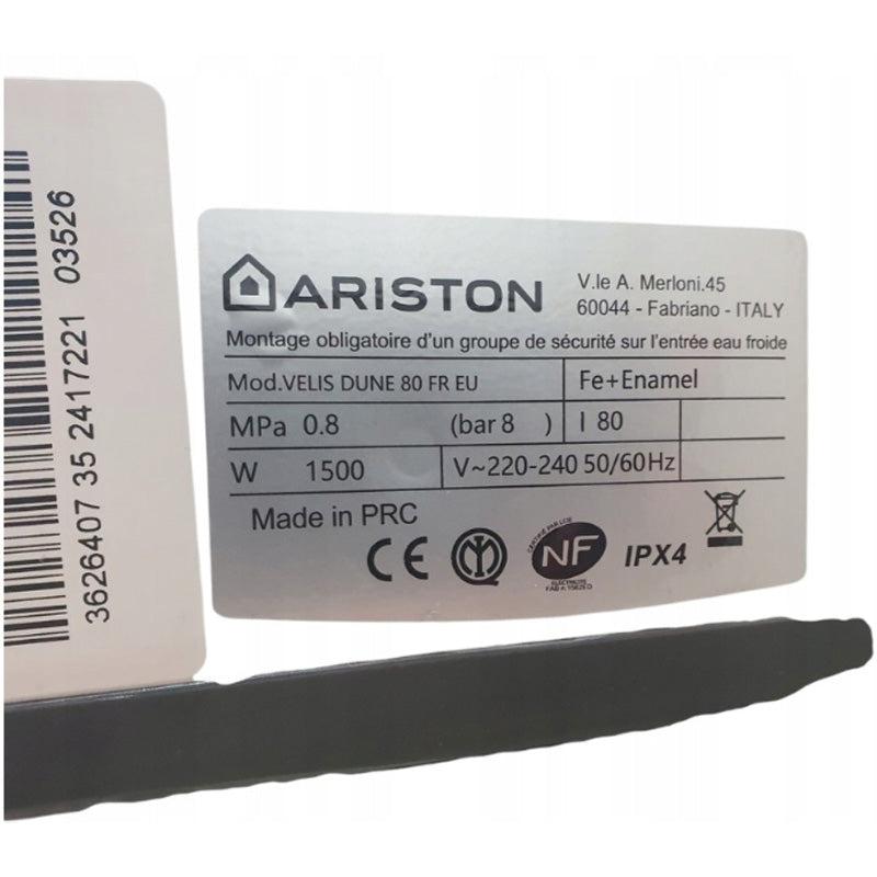 Chauffe-eau électrique Ultra-Plat - ARISTON - VELIS DUNE 80 FR EU