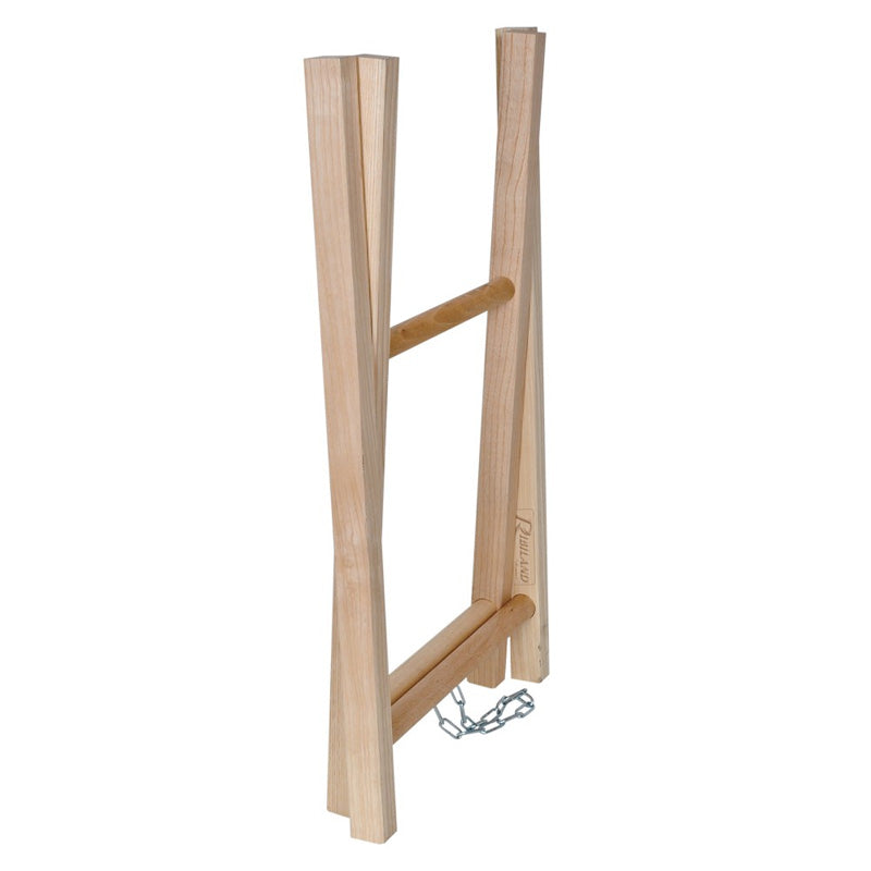 Chevalet porte buche RIBIMEX en bois 2 branches