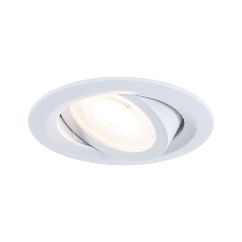 Encastré LED orientable 25°- Paulmann - D.82mm - 4,6W - 460lm - 3000K - Blanc