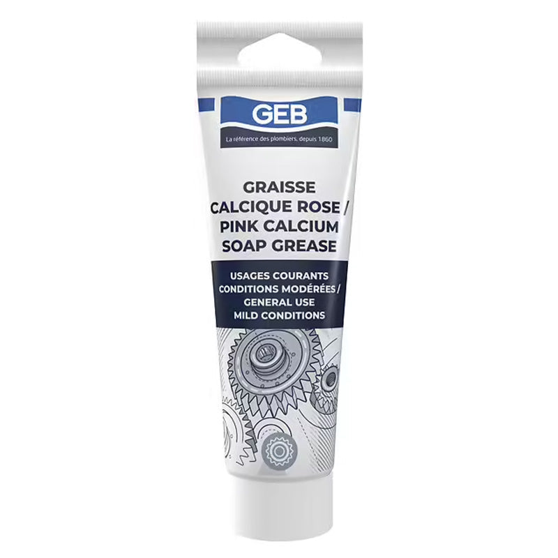 Graisse calcique GEB tube pegboardable rose 125ml