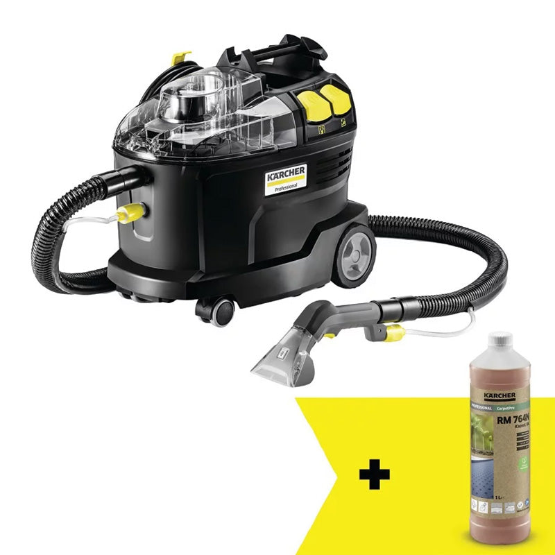 Injecteur-extracteur Puzzi 8/1 KARCHER (Go!Further) - 1.100-249.0 - en noir avec 44 % de plastique recyclé
