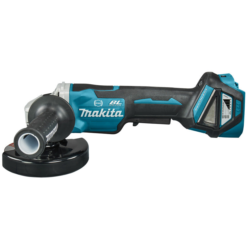 Meuleuse Ø125 mm 18V Brushless MAKITA DGA517ZJ Variateur et bouton homme mort avec Makpak