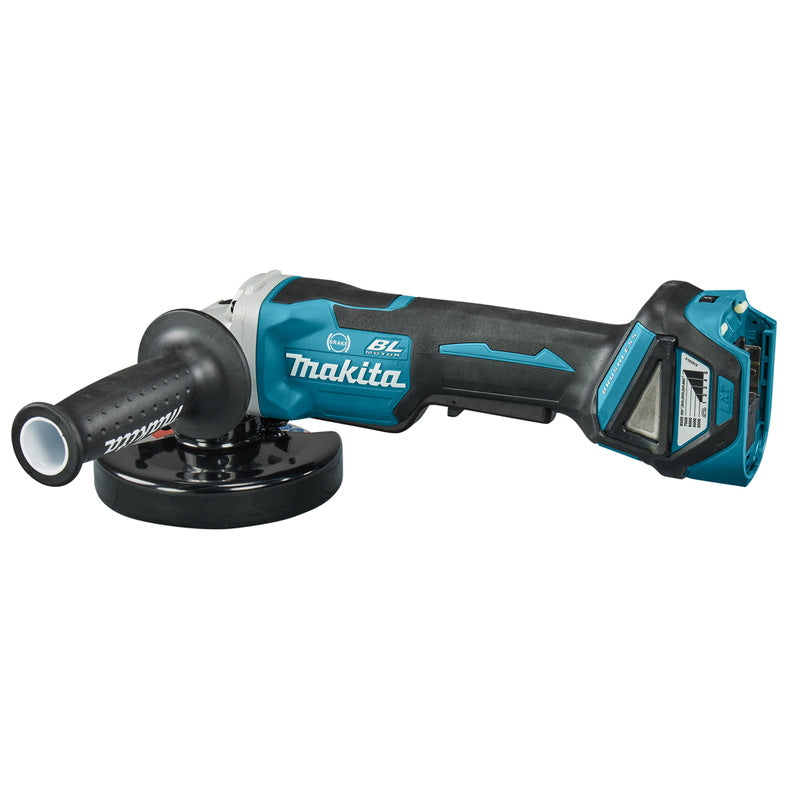 Meuleuse Ø125 mm 18V Brushless MAKITA DGA517ZJ Variateur et bouton homme mort avec Makpak