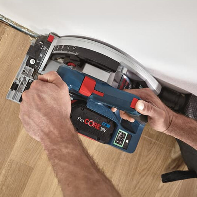 Pack 4 outils 18V BOSCH : GSR 18V-90C + GKT 18V-52GC + GST 18V-155 SC+ GEX 18V-125 + 1 batterie 4,0 Ah (ProCORE) + 2 batteries 5,5 Ah (ProCORE) + GAL 1880CV (L)