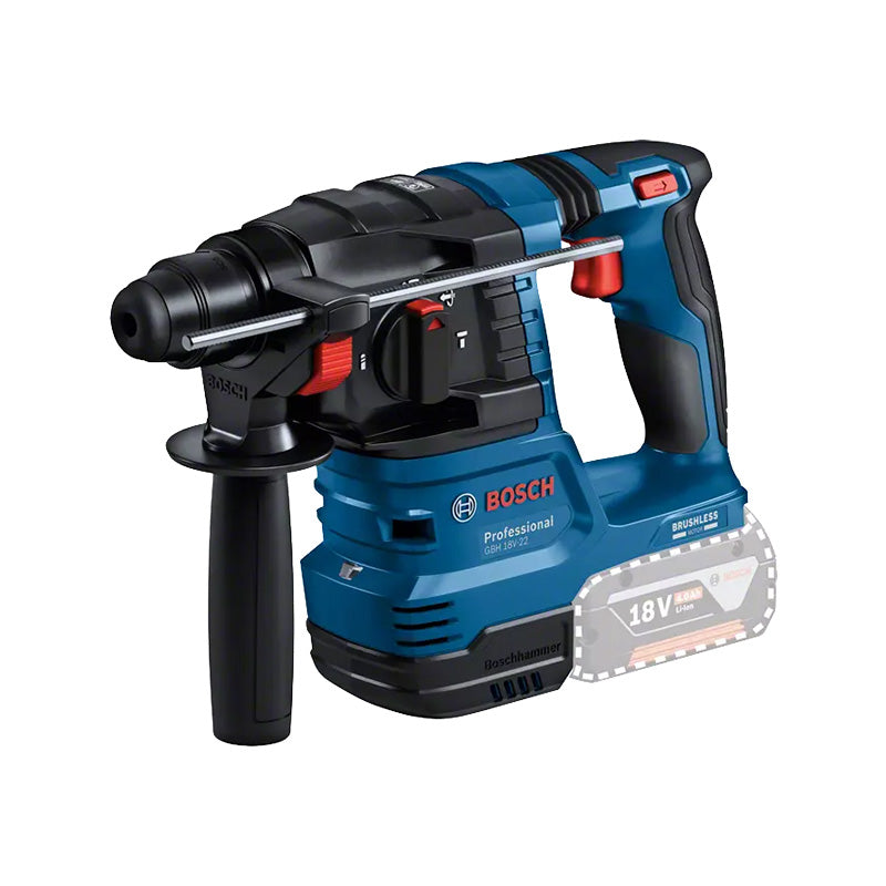 Perforateur sans fil SDS-PLUS GBH 18V-22 BOSCH PROFESSIONAL 0611924001 avec L-BOXX (Produit seul)