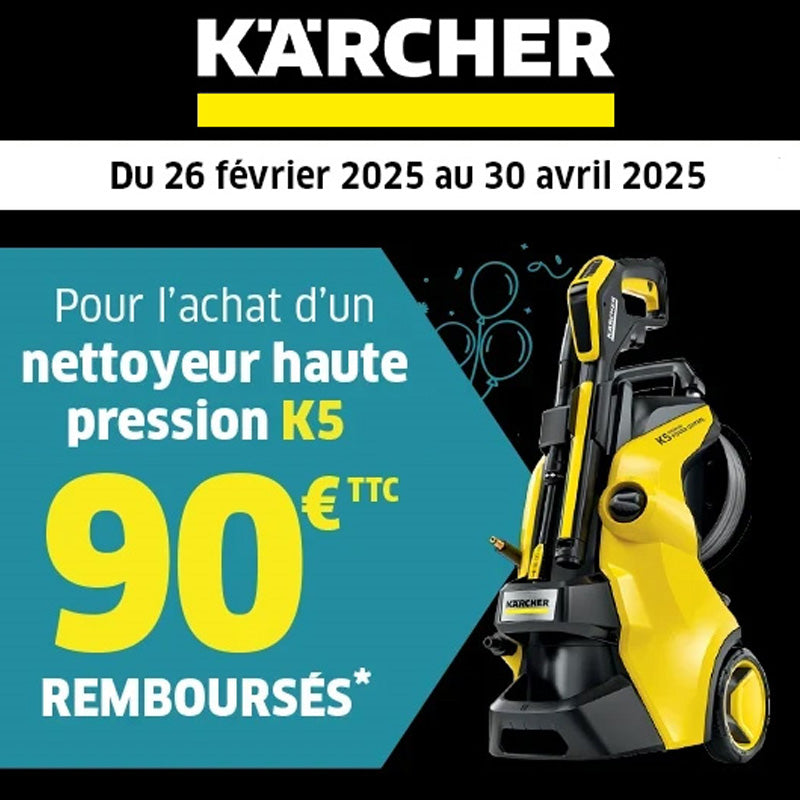 Nettoyeur Haute Pression KARCHER K5 Smart Control 1.324-650.0 145 BAR - 500 L/H (Bluetooth & App)