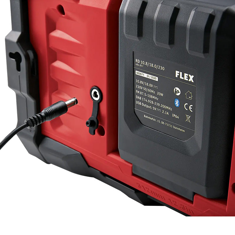 Radio de chantier digitale FLEX RD 12/18/230 12 et 18V