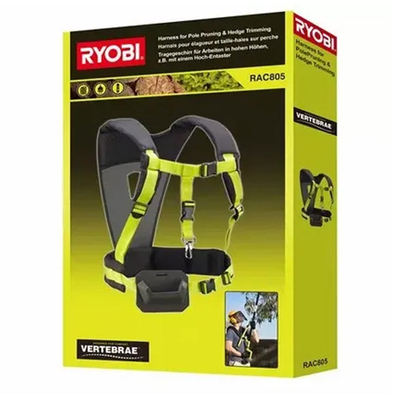 Harnais baudrier Vertebrae™ RYOBI RAC805 universel pour élagueurs et taille-haies sur perche toutes marques