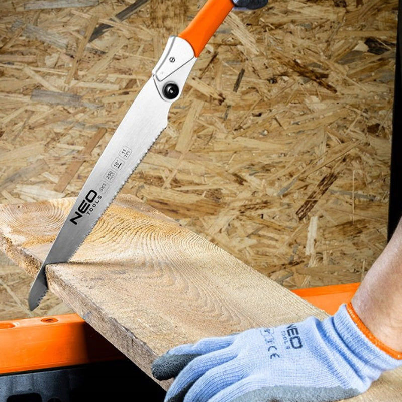 Scie japonaise de précision 11 TPI, étroite, pliante - NEO TOOLS - 44-611