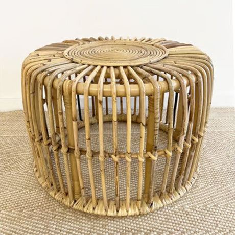 Table d'appoint Manon - 34 x ⌀ 58 cm - taille L - rotin - naturel