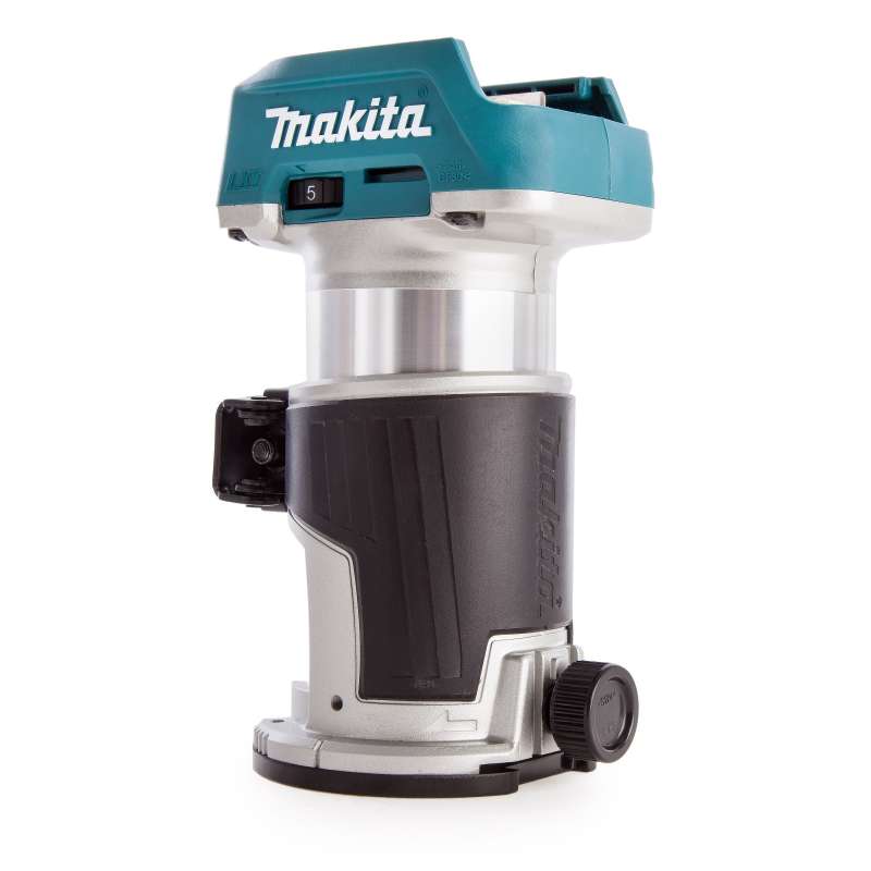 Affleureuse MAKITA DRT50ZJX3 - 18V - Ø 6mm avec kit d'accessoires