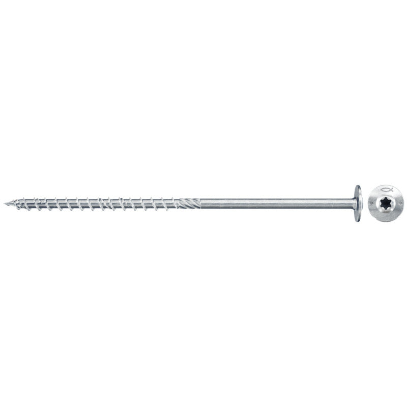 Boîte de 50 vis de charpente Power-Fast à empreinte TX FISCHER FPF-WT - tête disque - filetage partiel