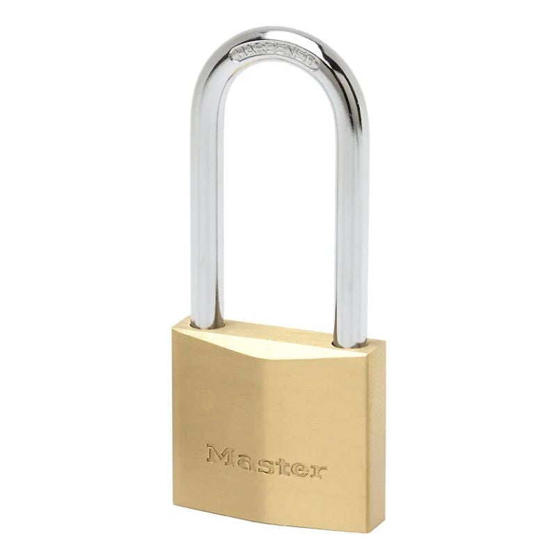 Cadenas à clé laiton massif MASTER LOCK 50mm anse d.8xh.64mm 6 goupilles