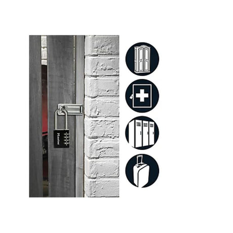 Cadenas à combinaison programmable MASTER LOCK alu 40mm anse d.6xh.51mm