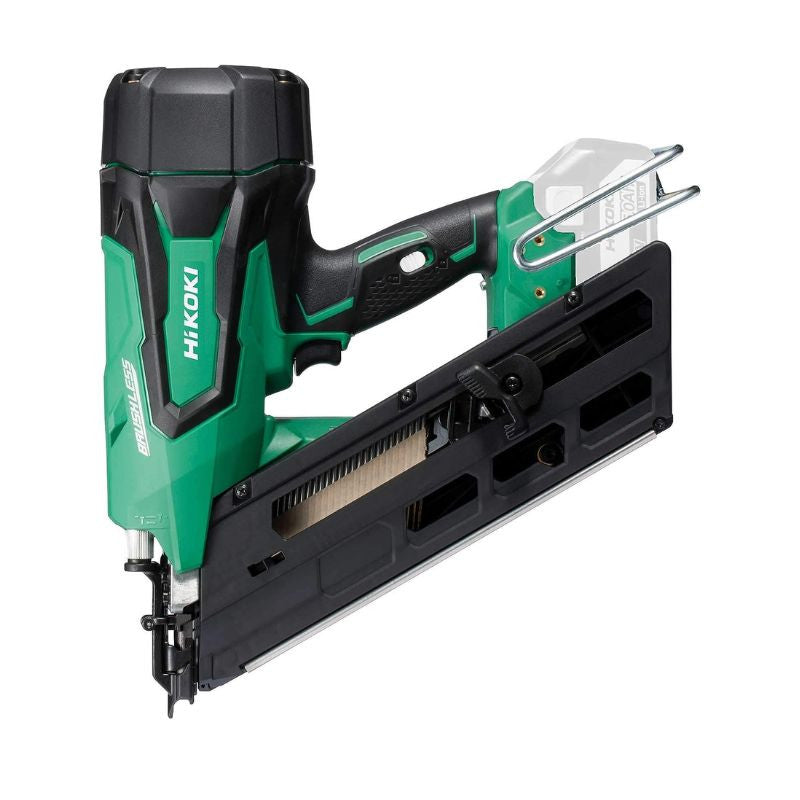 Cloueur de charpente HIKOKI 50-90mm NR1890DBCLW9Z - 34° 18V LI Brushless Tête en D bande papier sans batt. ni charg. HC