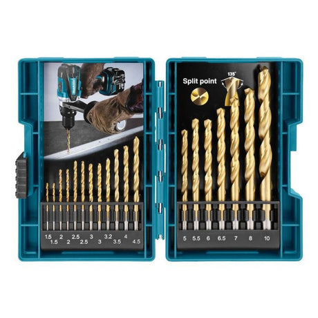 Coffret de forets MAKITA D-67527 - pour le perçage dans le métal - 19 pièces