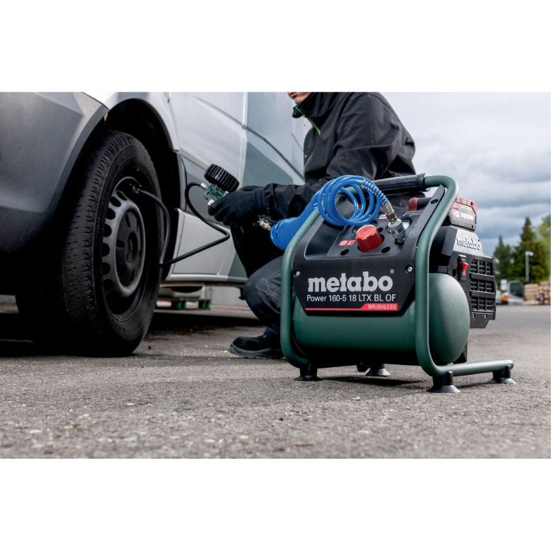 Compresseur METABO 18 V SANS FIL Power- 160-5 18 LTX BL OF - sans batterie ni chargeur