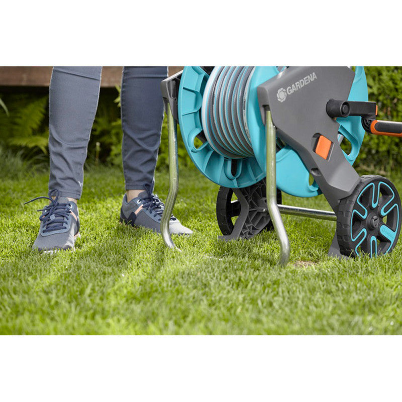 Dévidoir sur roues équipé GARDENA 18512-26 AQUAROLL M - tuyau 25m