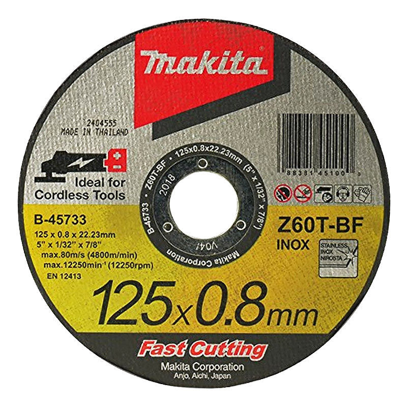 Disque à Tronçonner Métal A30R Makita 125 X 22.23 X 2.5 Mm