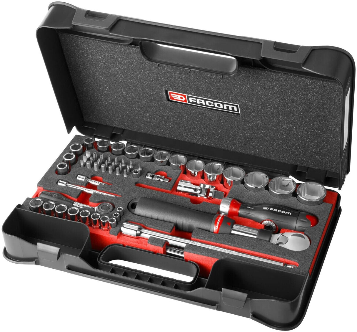 Coffret de serrage et vissage OGV Grip 1/4'' et 1/2'' - FACOM RS.GRPPB