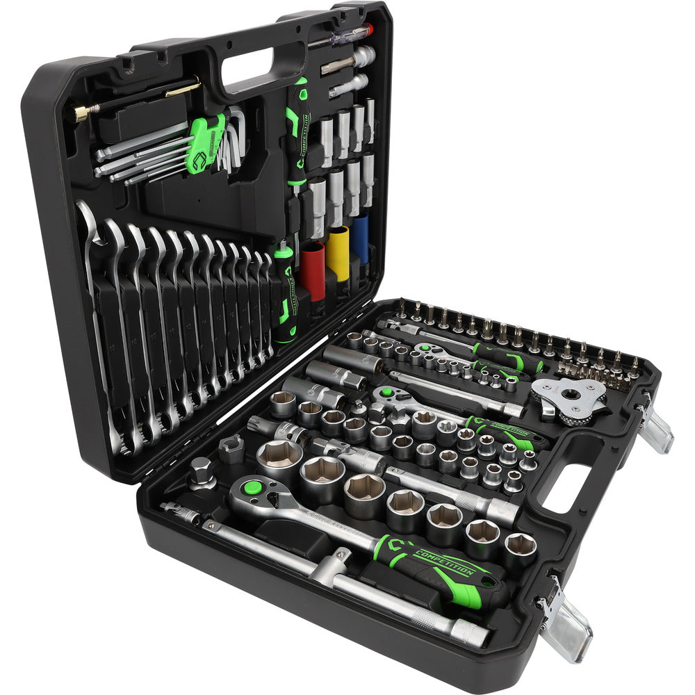 Coffret d'outillage COMPETITION 1/4"+3/8"+1/2", 132 pcs, spécial automobile - 512.0132 COMPETITION