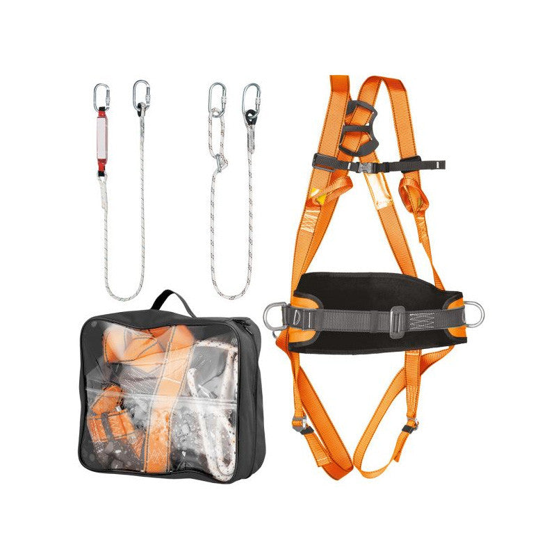 Harnais de sécurité NEOTOOLS 97-102 - Absorbeur de choc + Ceinture dorsale + ligne de vie 2m + sac de transport