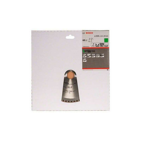 Lame BOSCH 2608640433 Optiline Wood Ø 216 mm 60 dents pour scie à onglet et radiale