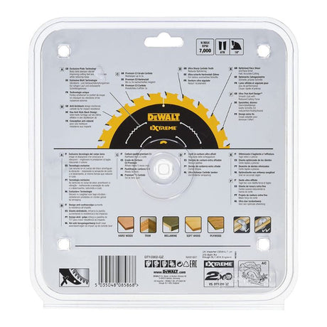 Lame de scie circulaire ø184x16mm 24 dents DEWALT DT10302-QZ