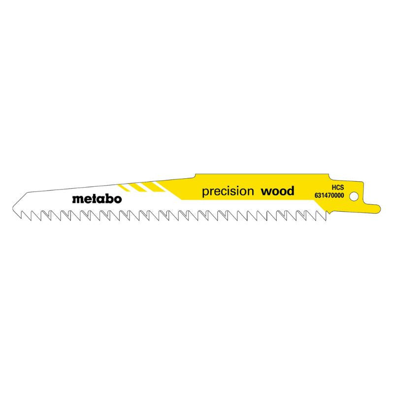 Lot de 100 lames de scie sabre METABO Precision Wood 631458000 - 150x1,25mm